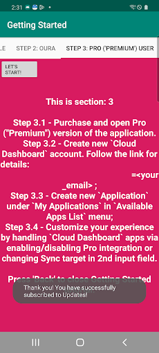 Android application HealthyMe Pro screenshort