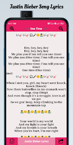 One Time - Justin Bieber (Lyrics) 