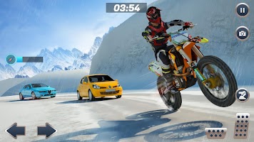 Mountain Bike Snow Moto Racing
