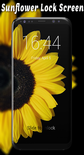 Android application Sunflower Passcode Lock Screen screenshort