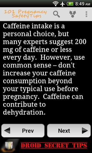 101 Pregnancy Safety Tips Free Screen 3