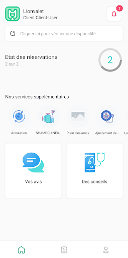 Android application Lionvalet screenshort