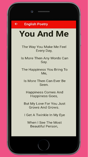 English Poetry Screen 3