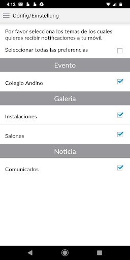 Colegio Andino Screen 3