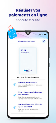 Nirio, services de paiement Screen 3