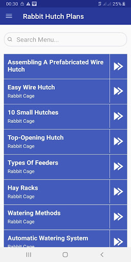 Android application Rabbit Hutch Plans Tutorial screenshort