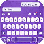 Cover Image of Descargar SMS Chat Purple Theme  APK