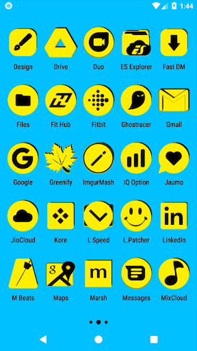 Yellow and Black Icon Pack Screen 3