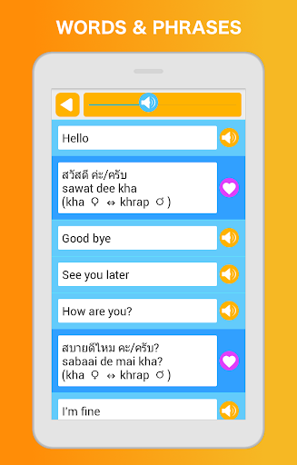 Screenshot of Learn Thai Speak Language