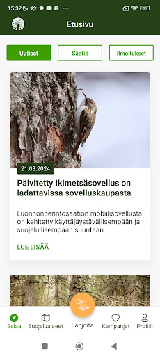 Android application Ikimetsä screenshort