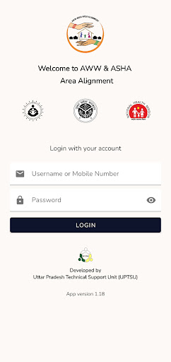 Android application Aww Asha Area Alignment App screenshort