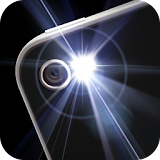 Bright led flashlight icon