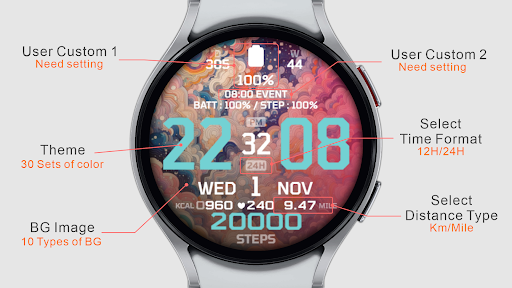 IWF I3 watchface Screen 2