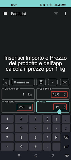 Anteprima dell'app
