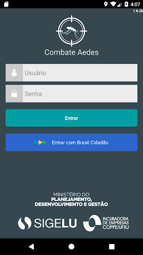Android application Combate Aedes screenshort