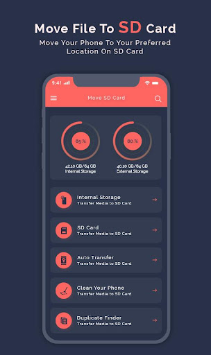 Android application File To SD Card - Move Files F screenshort