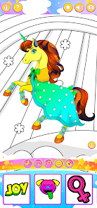 Unicorn Dress Up Coloring Book  screenshots 5