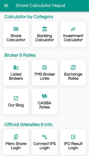 Share Calculator Nepal Screen 2