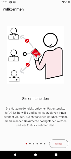 Android application SECURVITA ePA screenshort