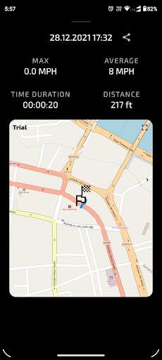 Hello Speed Tracking App Screen 2