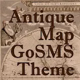 Go SMS Antique Map Theme icon