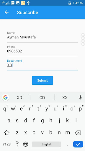 AAST Notifier Screen 2
