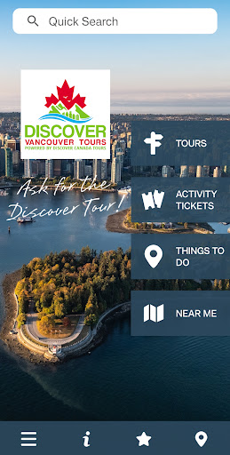 Android application Discover Vancouver Tours screenshort