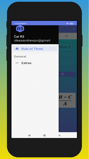 Rule of Three Calculator R3 Screen 3