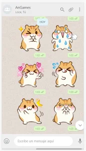 Hamsters Stickers Animados