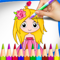 Princess Coloring Book & Drawing Book For Kids