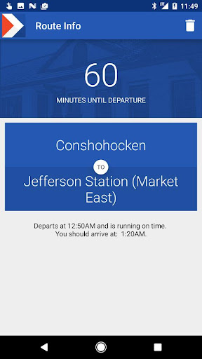 Track SEPTA Screen 3