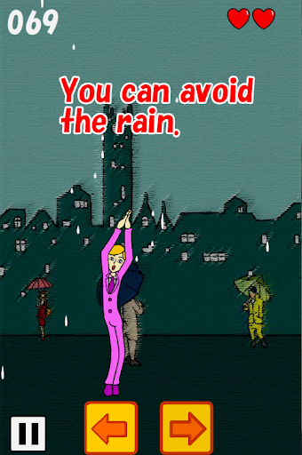 Android application Man Avoiding The Rain screenshort