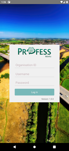 Android application Profess Works Mobile screenshort