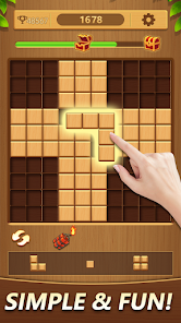 Wood Block Puzzle Game MOD APK (Premium/Unlocked) screenshots 1