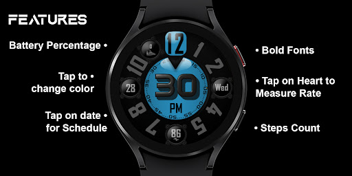 [SSP] - Bold Analog Watch Face Screenshot