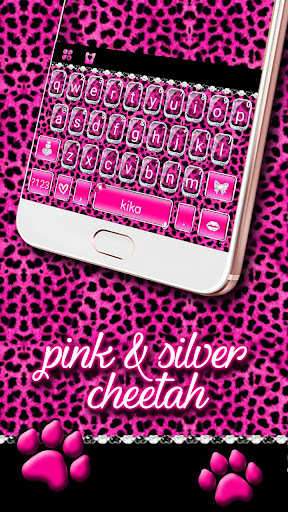 Glitter Pink Leopard Keyboard Screen 2
