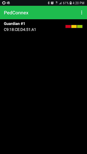Android application PedConnex screenshort
