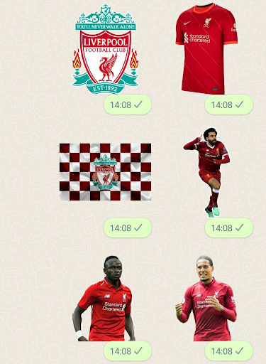 Liverpool Stickers Screen 3