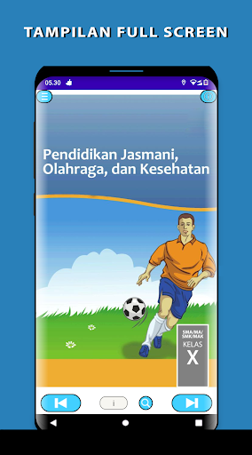 Android application Penjasorkes 10 Kurikulum 2013 screenshort