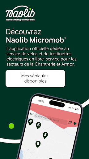 Android application Naolib Micromob' screenshort