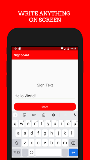 Android application Signboard screenshort