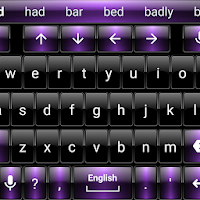 Keyboard Theme Dusk Black Purple