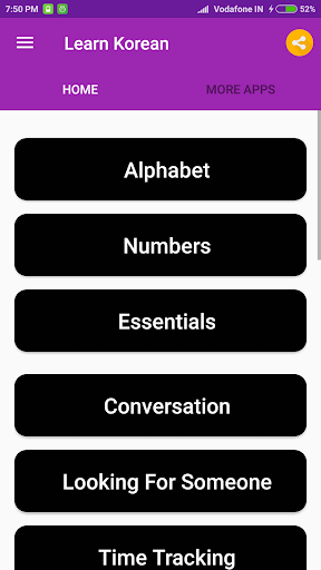 Learn Korean Screen 2