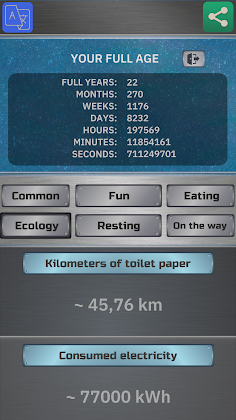 Life Calculator - Stats - Screenshot 4