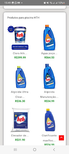 Produtos para Piscina Screen 2