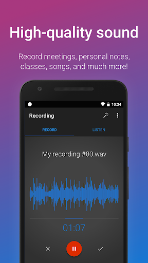 Easy Voice Recorder Pro 2.7.7 (MOD, Paid) poster-2