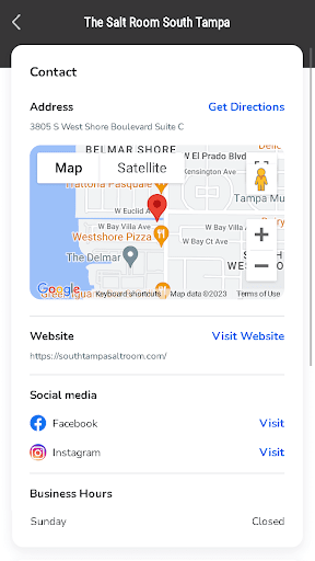 Android application The Salt Room South Tampa screenshort