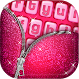 Pink Glitter Keyboard Art icon