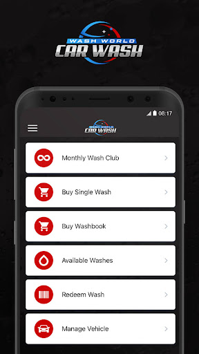 Android application Wash World Car Wash screenshort