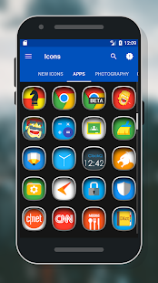 Aurum — zrzut ekranu pakietu ikon
